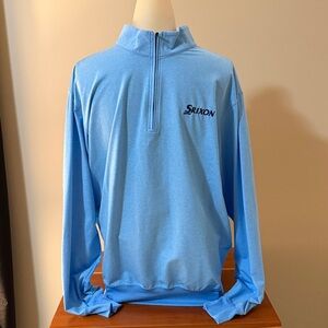 Turtleson Blue Quarter-Zip Pullover with Srixon logo